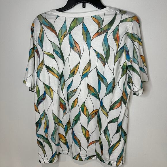 Unbranded Women's XXL Short Sleeve Colorful Multi-Colored Shirt, NEW without tag - Picture 2 of 6